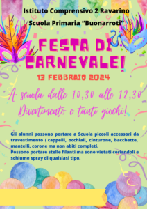 13.02.2024 Festa di Carnevale Scuola Primaria